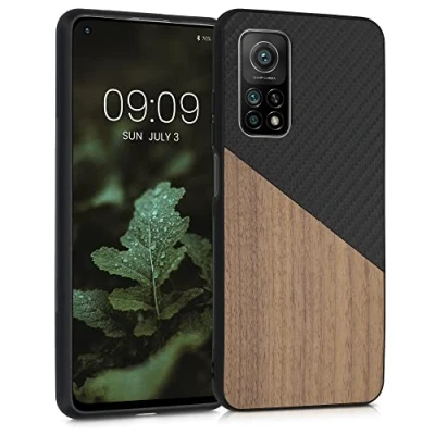 Afbeelding van kwmobile hoesje geschikt voor Xiaomi Mi 10T / Pro Backcover in donkerbruin Smartphonehoesje design