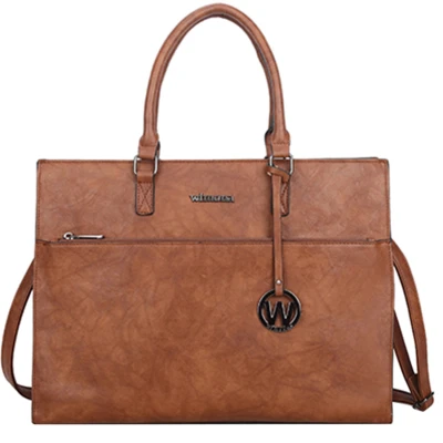 Afbeelding van Wimona Franca 14&#039;&#039; Laptoptas cognac/bruin