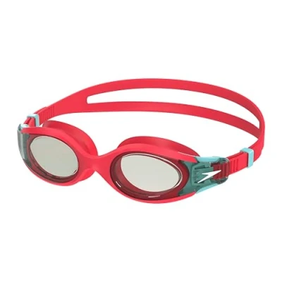Image de Speedo Lunettes de natation unisexes Hydrosity 2.0 pour enfants Anti buée fuite, Post It Rose/bleu marine, taille unique
