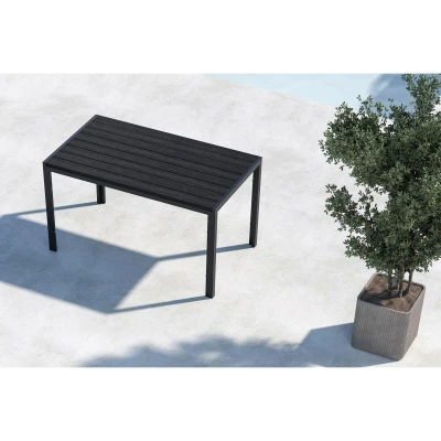 Afbeelding van Farid eettafel 140 x 80 74 cm zwart