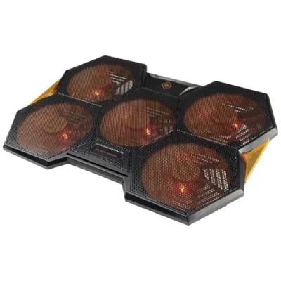 Afbeelding van Deltaco GAM 072 Laptopkoeler met 5 Ventilatoren tot 17,3 inch Zwart/Oranje