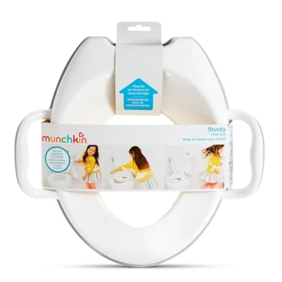 Afbeelding van Munchkin Robuuste toiletbril, toiletbril voor zindelijkheidstraining met handgrepen en voeten, draagbare kinderen, poten
