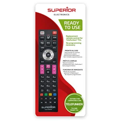 Afbeelding van Premium TELEFUNKEN Replacement Universele vervangende afstandsbediening compatibel met alle televisies en smart tv&#039;s van het merk Klaar voor gebruik zonder programmering