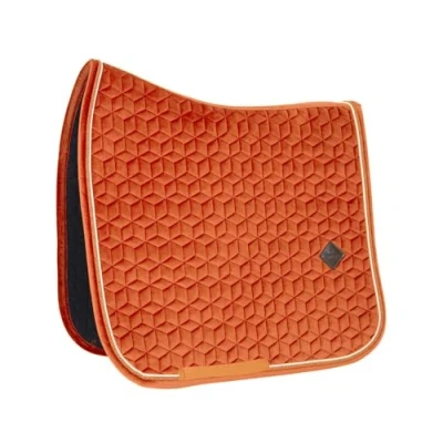 Afbeelding van Kentucky Horsewear Zadeldek Oranje Velvet Dressuur