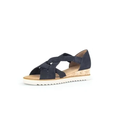 Afbeelding van Gabor 782 Sandalen Met Sleehak Dames Donkerblauw Maat 42,5