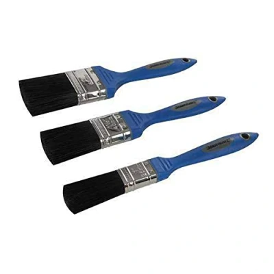 Afbeelding van Silverline Softgrip Synthetische Verfkwasten Set 3 Delig