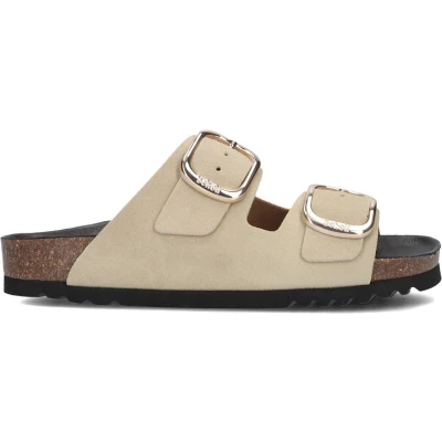 Afbeelding van Scholl Muiltjes, Dames, Maat: 40, Beige Schoenen