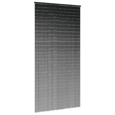 Afbeelding van vidaXL Insectengordijn 100x220 cm bamboe donkergrijs