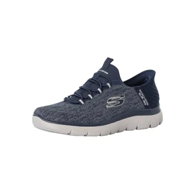 Afbeelding van Skechers Slip Ins: Summits Key Pace 232469 NVY, Mannen, Marineblauw, Sneakers, maat: 39,5