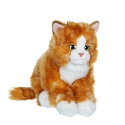 Image de Peluche Toys Chat mimiz 28 cm Roux et blanc
