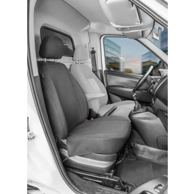 Afbeelding van Autostoelhoes Transporter Fit van stof antraciet geschikt voor Opel Combo (X12), Enkele zetel Passagier