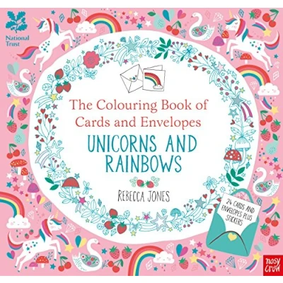 Afbeelding van National Trust: The Colouring Book of Cards and Envelopes Unicorns Rainbows