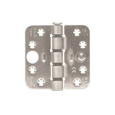 Afbeelding van Scharnier AXA 89 x mm (Smart EasyFix, SKG***, Buiten draaiend, Afgerond, RVS)