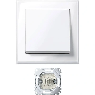 Afbeelding van Merten MEG3341 1419 Wisselschakelaar System M Polar wit