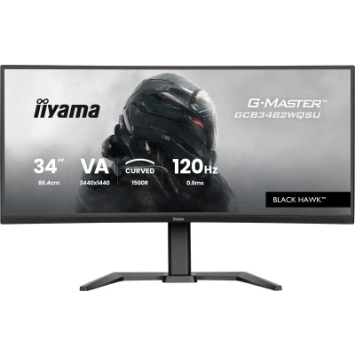 Afbeelding van iiyama G Master GCB3482WQSU B2 Black Hawk 34 inch WQHD VA 120 Hz Verstelbaar Curved