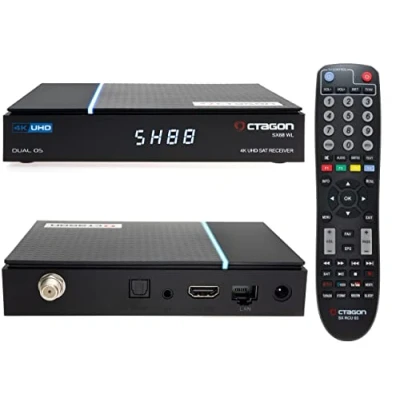 Afbeelding van OCTAGON SX88 V2 4K UHD S2+IP 5G Wi Fi 1xDVB S2 E2 Linux Smart TV Sat Receiver