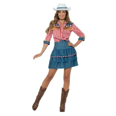 Afbeelding van Rodeo Doll Kostuum met Hoed maat M ( 40 42 )