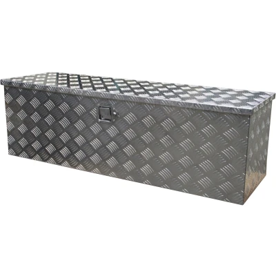 Afbeelding van Gereedschapskist aluminium 1485x380x380mm kofferslot Novio Disselboxen BouwmanAanhangwagens.nl