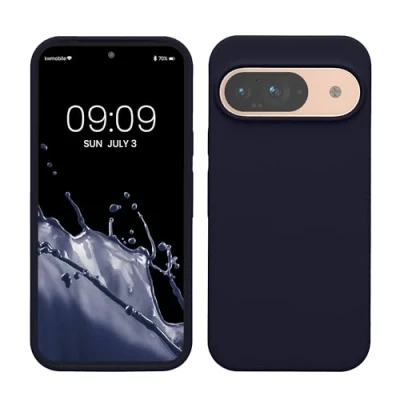 Afbeelding van kwmobile hoesje geschikt voor Google Pixel 9 / Pro case Siliconen telefoonhoesje Telefoon beschermhoes Smartphone cover in deep ocean