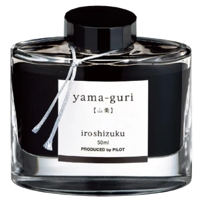 Afbeelding van Pilot Iroshizuku Fountain Pen Ink 50 ml fles Yama guri Wild Chestnut (Donkerbruin) (Japanse import)