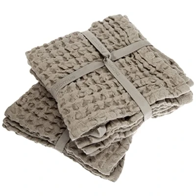 Afbeelding van Gastendoek (set/2) CARO 30x30 cm Satellite (taupe)
