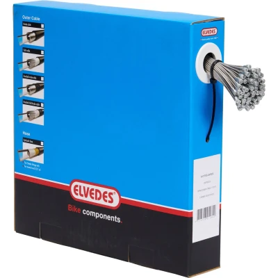 Afbeelding van Elvedes Rem binnenkabel 2000mm V nippel (100) 6411RVS 49 BOX