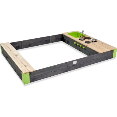 Afbeelding van EXIT Aksent houten zandbak 200x140cm