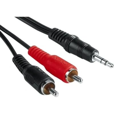 Afbeelding van Hama 00205107, 3.5mm, Mannelijk, 2 x RCA, 5 m, Zwart, Rood