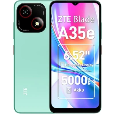 Afbeelding van ZTE Blade A35e Smartphone 64 GB 16.6 cm (6.52 inch) Energielabel D (A G) Zilver Android 14 Dual SIM