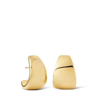 Afbeelding van Casa Jewelry dames Taps Max Shiny oorstekers verguld in de kleur Goud