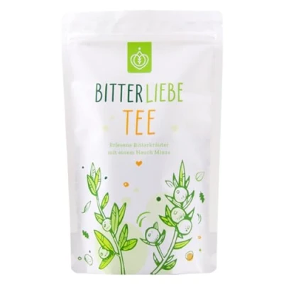 Afbeelding van BitterLiebe kruidenthee 100% natuurlijk stimuleert de spijsvertering en stofwisseling, verlicht een opgeblazen gevoel, verwijdert gifstoffen, detox/anti uitdroging, Hildegard von