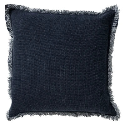 Afbeelding van Dutch Decor BURTO Sierkussen van gewassen katoen Insignia Blue 60x60 cm blauw