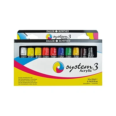 Afbeelding van Daler Rowney System3 Acrylverfset, 10 tubes 22 ml, introductie