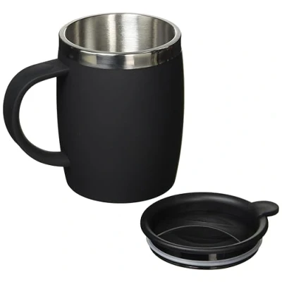 Afbeelding van Thermocafé Reismok, kunststof, roestvrij staal, 450 ml, zwart, 14 x 9 12 cm