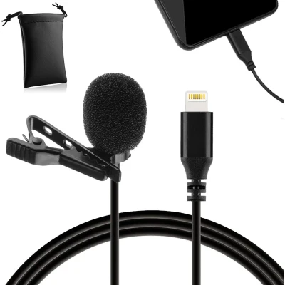 Afbeelding van MOJOGEAR Speldmicrofoon met lightning aansluiting voor iPhone 11/12/13/14