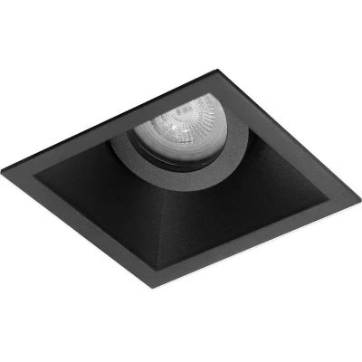Afbeelding van Premium Inbouwspot Ismail Zwart Verdiepte vierkante spot Extra Warm Wit (2700K) Met Philips LED