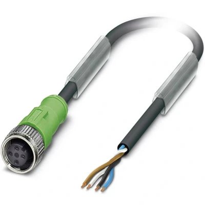 Afbeelding van Phoenix Contact 1500224 Sensor/actuator connector, geassembleerd M12 Aantal polen: 4 Bus, recht 20.00 m 1 stuk(s)