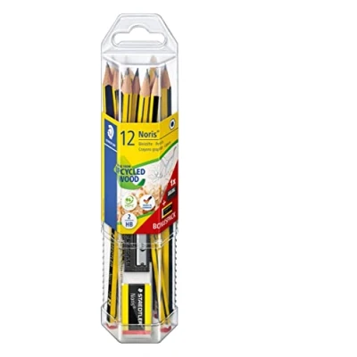 Afbeelding van STAEDTLER promo set Noris potlood 12 st + gom slijper