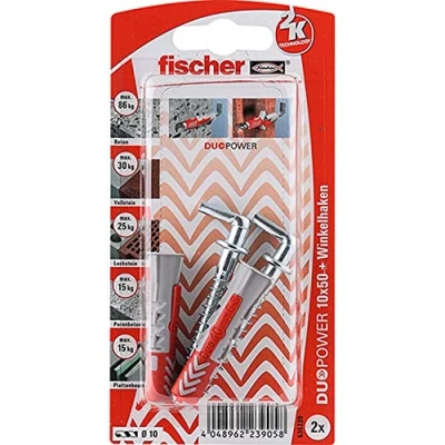 Afbeelding van Fischer DUOPOWER 10 x 50 WH K (2) art. 535220 Hoeveelheid: 1