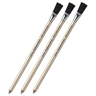 Afbeelding van Faber Castell Perfection gompotlood, 3 x 7058b, met borstel.