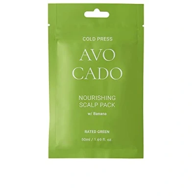 Afbeelding van Rated Green COLD Press Avocado Nourishing Scalp PACK W/BANANA 2 Haarset, Maat: 100 ml,