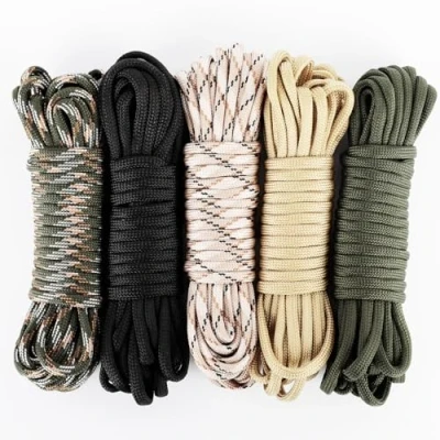 Afbeelding van Romon paracord 550 touw 30 m 4 mm scheurvast schaduwzeil met 7 kernen, overlevingstouw, 5 kleuren / 6