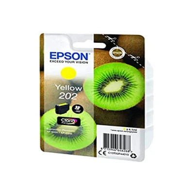 Afbeelding van Epson Kiwi 202 inktcartridge 1 stuk(s) Origineel Normaal rendement Geel