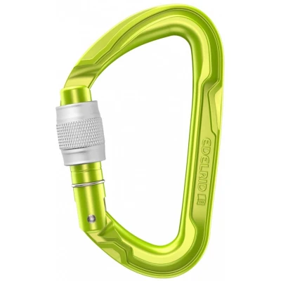 Afbeelding van Edelrid Pure Screw III Compacte en lichte D vormige karabiner Groen