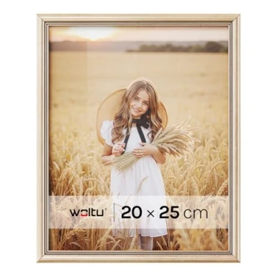 Afbeelding van WOLTU Houten fotolijst om neer te zetten en op hangen aan de muur, 25,4 x 20,3 cm, met glasplaat