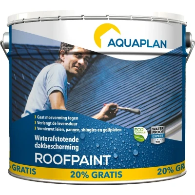 Afbeelding van Aquaplan roofpaint antraciet 10 l 20 gratis
