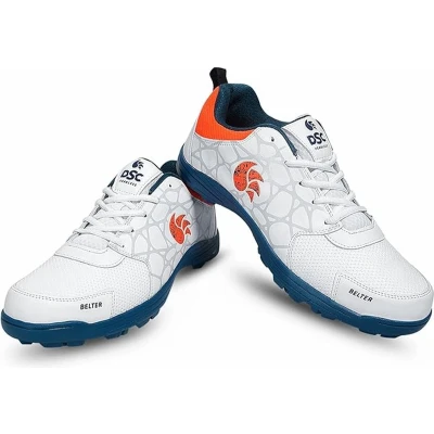 Afbeelding van DSC Belter Cricket Schoenen Kleur: Teal Blue Maat: 6UK/7US/40EU Voor Heren &amp; Jongens Materiaal: Mesh Super Lichtgewicht Comfortabele Superieure Grip