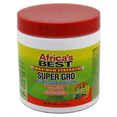 Afbeelding van Africas Best Maximum Strength Super Gro Hair &amp; Scalp Conditioner149 gr