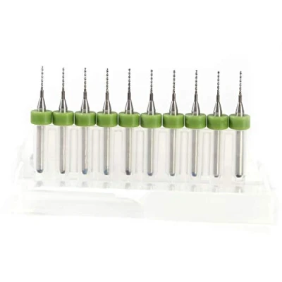 Afbeelding van FTVOGUE Carbide boorset, 10 stuks, precisie microboren voor printplaten (0,7 mm)