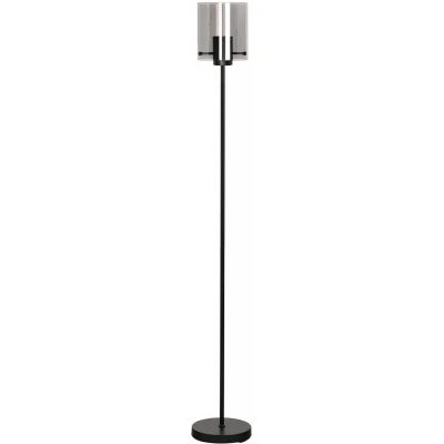 Afbeelding van Interno Vloerlamp 1 lichts uplight zwart/smoke glas Modern Freelight 2 jaar garantie